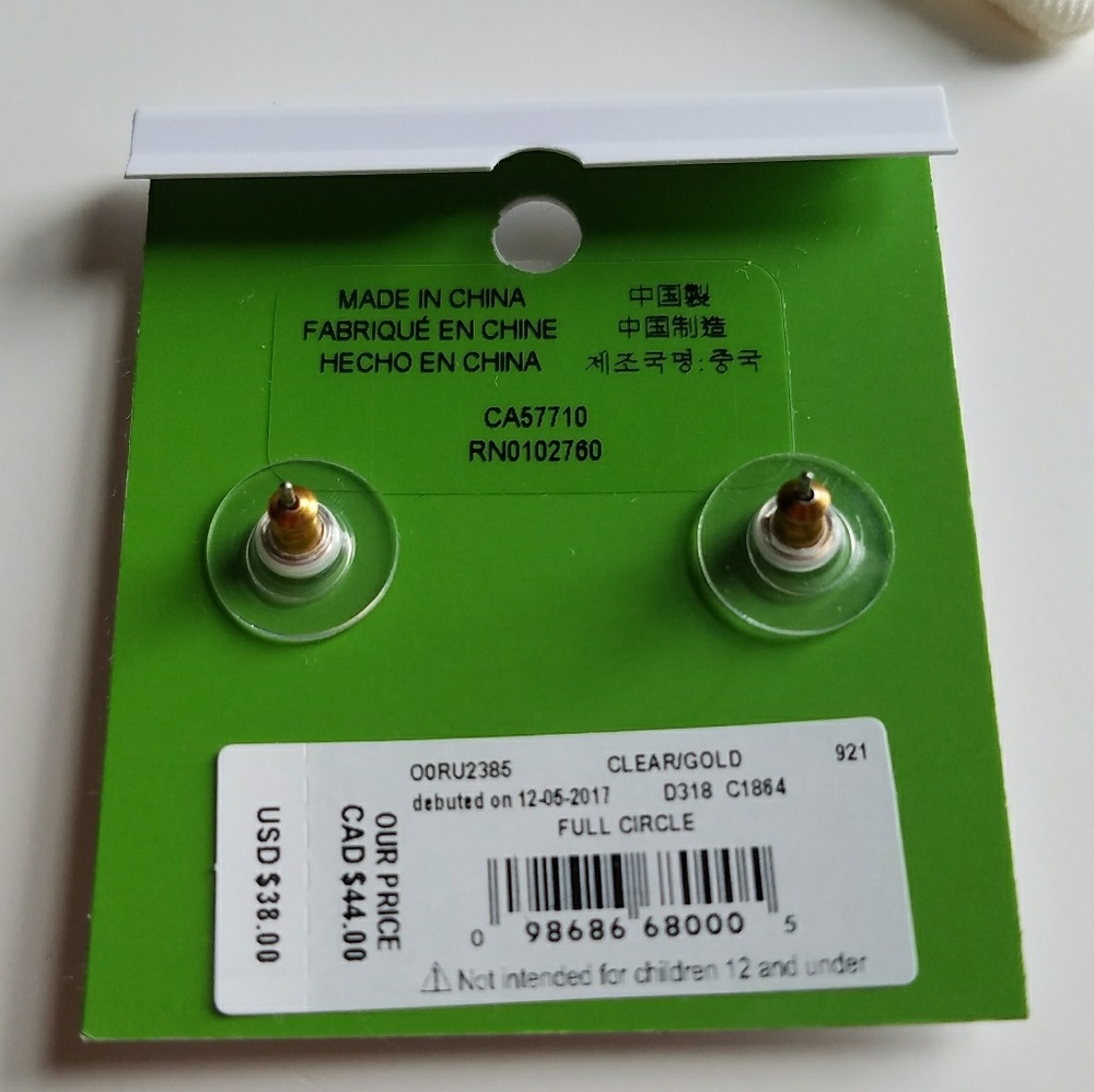 ☆SOLD☆Kate Spade Full Circle Earrings - Picture 3 of 4